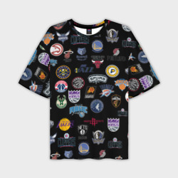 Мужская футболка oversize 3D NBA Pattern