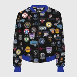 Женский бомбер 3D NBA Pattern