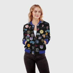 Женский бомбер 3D NBA Pattern - фото 2