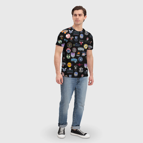 Мужская футболка 3D NBA Pattern, цвет 3D печать - фото 5