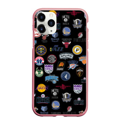 Чехол для iPhone 11 Pro Max матовый NBA Pattern