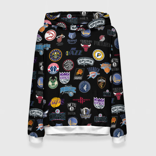 Женская толстовка 3D NBA Pattern