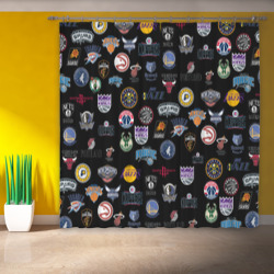 Фотошторы NBA Pattern - фото 2