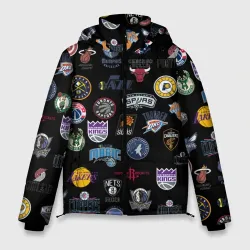 Мужская зимняя куртка 3D NBA Pattern