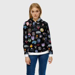 Женская толстовка 3D NBA Pattern - фото 2