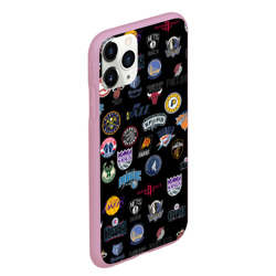 Чехол для iPhone 11 Pro Max матовый NBA Pattern - фото 2