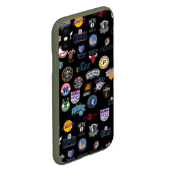 Чехол для iPhone XS Max матовый NBA Pattern - фото 2