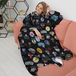 Плед с рукавами NBA Pattern - фото 2