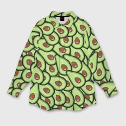 Мужская рубашка oversize 3D Авокадо