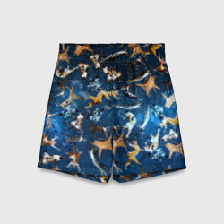 Детские спортивные шорты 3D Космические коты