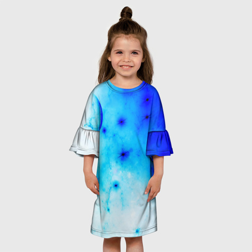 Детское платье 3D ЗВЕЗДНОЕ НЕБО, цвет 3D печать - фото 4