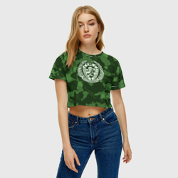 Женская футболка Crop-top 3D Пограничные Войска - фото 2