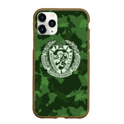 Чехол для iPhone 11 Pro Max матовый Пограничные Войска
