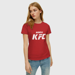 Женская футболка хлопок Боец KFC - фото 2