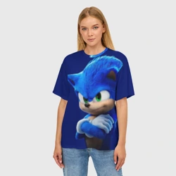 Женская футболка oversize 3D SONIC - фото 2