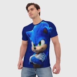 Мужская футболка 3D SONIC - фото 2