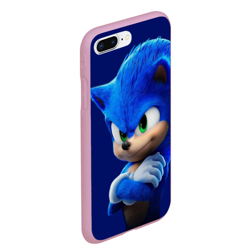 Чехол для iPhone 7Plus/8 Plus матовый Sonic, цвет розовый - фото 3