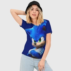 Женская футболка 3D Slim SONIC - фото 2