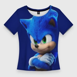 Женская футболка 3D Slim SONIC
