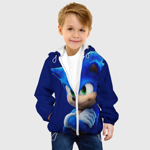 Детская куртка 3D Sonic, цвет белый - фото 3
