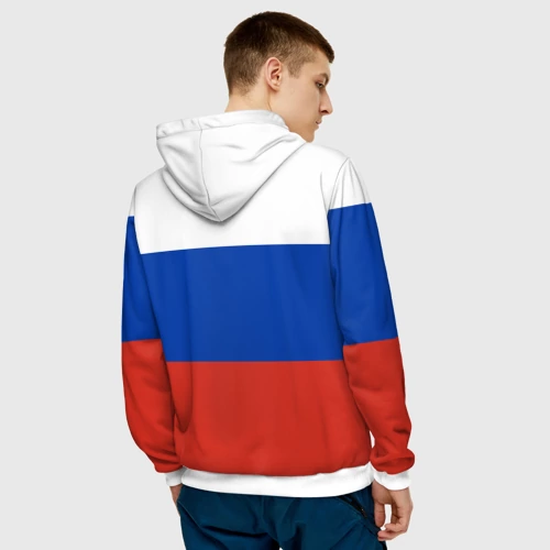 Мужская толстовка 3D с принтом Генерал Армии Внуков и Внучек, вид сзади #2