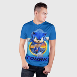 Мужская футболка 3D Slim Sonic - фото 2