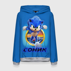 Женская толстовка 3D Sonic