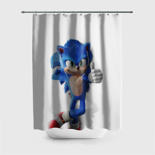 Штора 3D для ванной Sonic