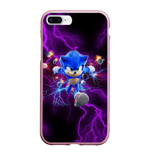 Чехол для iPhone 7Plus/8 Plus матовый Sonic, цвет розовый