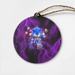 Деревянная игрушка круг Sonic