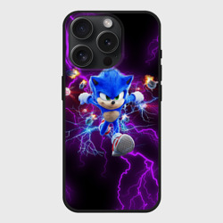Чехол силиконовый для Apple iPhone 15 Pro матовый Sonic