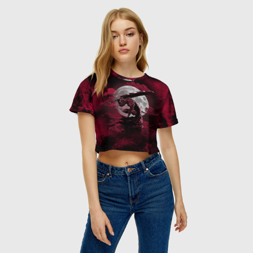 Женская футболка Crop-top 3D Berserk Берсерк, цвет 3D печать - фото 3