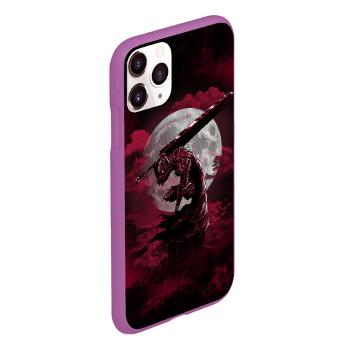 Чехол для iPhone 11 Pro Max матовый Berserk Берсерк, цвет фиолетовый - фото 3
