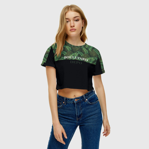 Женская футболка Crop-top 3D Boulevard Depo, цвет 3D печать - фото 3