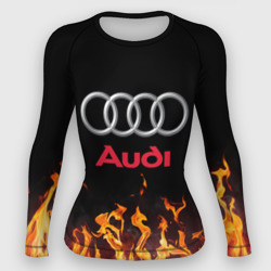 Женский рашгард 3D Audi огонь