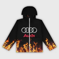 Женская ветровка 3D Audi огонь