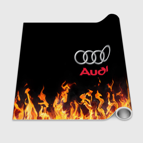 Бумага для упаковки 3D Audi огонь - фото 2