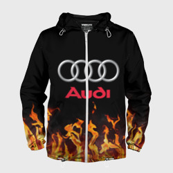 Мужская ветровка 3D Audi огонь