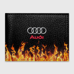 Обложка для студенческого билета Audi огонь