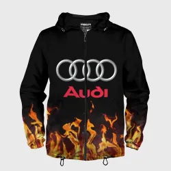 Мужская ветровка 3D Audi огонь