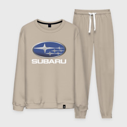 Мужской костюм хлопок Subaru logo Субару лого