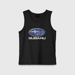 Детская майка хлопок Subaru logo Субару лого