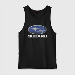 Мужская майка хлопок Subaru logo Субару лого