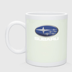 Кружка керамическая Subaru logo Субару лого