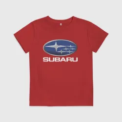 Детская футболка хлопок Subaru logo Субару лого