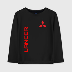 Детский лонгслив хлопок Mitsubishi Lancer logo