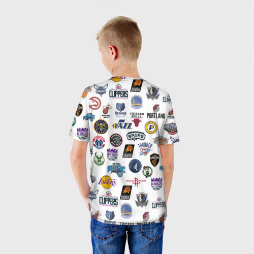 Детская футболка 3D NBA Pattern, цвет 3D печать - фото 4