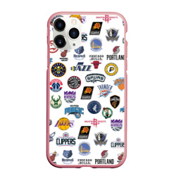 Чехол для iPhone 11 Pro матовый NBA Pattern