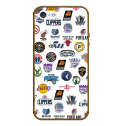 Чехол для iPhone 5/5S матовый NBA Pattern