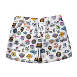 Женские шорты 3D NBA Pattern